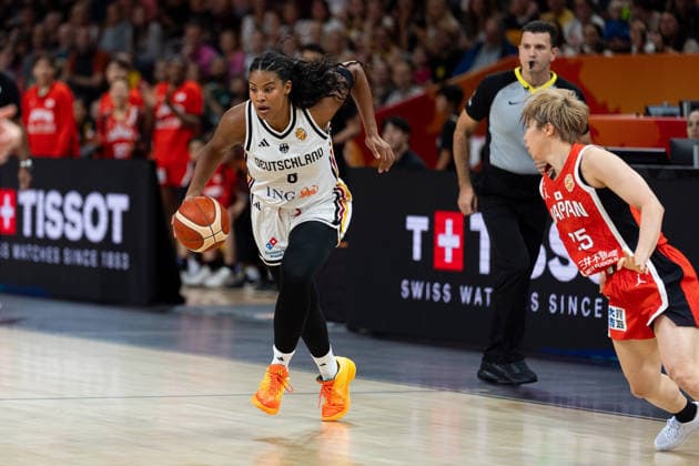 Nyara Sabally (Germany), No. 8 dribbling, Nanako Todo (Japan), No. 75, GER, Germany vs. Japan, Basketball, 2026 FIBA Women’s World Cup, Group Stage, Matchday 2, September 5, 2026, GER, Germany vs. Japan, Basketball, 2026 FIBA Women’s World Cup, Group Stage, Matchday 2, September 5, 2026, Berlin Copyright: xEibner-Pressefoto MaxxVincenx EP_MVN