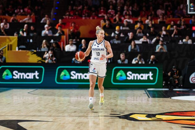 2026 FIBA Women s Basketball World Cup: Germany vs. Japan, September 5, 2026; Leonie Fiebich (Germany), 13, on the ball; Basketball, FIBA Women’s Basketball World Cup 2026, Group Stage, Group A, Matchday 2: Germany vs. Japan on September 5, 2026, at the Max Schmeling Halle, Berlin Copyright: xBEAUTIFULxSPORTS Tonhäuserx