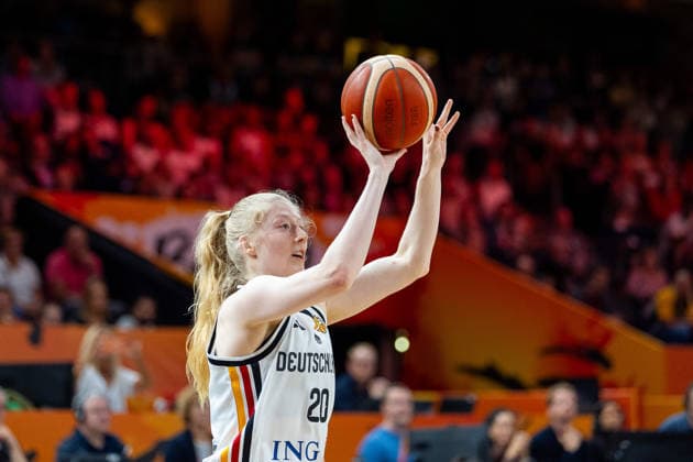 Frieda Buhner, Germany, 20, taking a shot, GER, Germany vs. Japan, Basketball, 2026 FIBA Women’s World Cup, Group Stage, Matchday 2, September 5, 2026, GER, Germany vs. Japan, basketball, 2026 FIBA Women’s World Cup, group stage, Match Day 2, September 5, 2026, Berlin Copyright: xEibner-Pressefoto MaxxVincenx EP_MVN