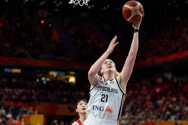 Marie Guelich of Germany, 21, making a layup, GER, Germany vs. Japan, basketball, 2026 FIBA Women’s World Cup, group stage, Matchday 2, September 5, 2026 GER, Germany vs. Japan, Basketball, 2026 FIBA Women’s World Cup, Group Stage, Matchday 2, September 5, 2026 Berlin Copyright: xEibner-Pressefoto MaxxVincenx EP_MVN