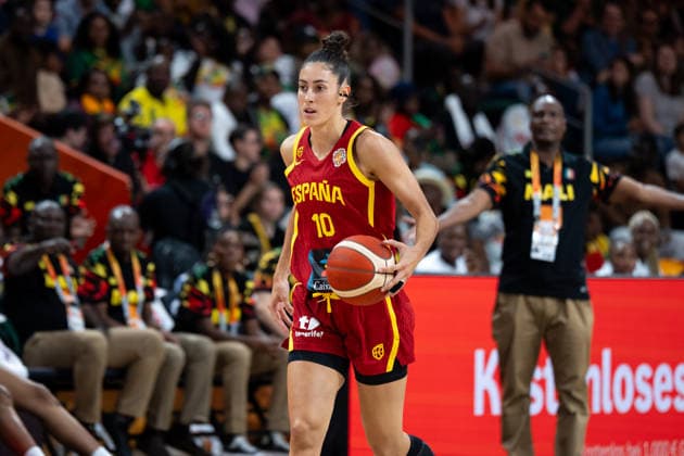 Mali v Spain: Group A - FIBA Women s Basketball World Cup Germany 2026 Maria Conde plays during the FIBA Women s Basketball World Cup 2026 match between Mali and Spain in Berlin, Germany, on September 5, 2026. Berlin Germany  Copyright: xMarcinxGolbax originalFilename:golba-malivspa260905_npNZg.jpg