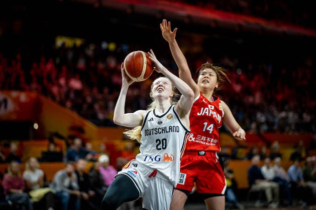 Basketball Berlin, September 5, 2026 FIBA Women’s Basketball World Cup Germany 2026 Preliminary Round, Group Germany (GER) vs. Japan (JPN) Frida Bühner (Germany, No. 20) Azusa Asahina (Japan, No. 14)