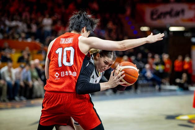 Basketball Berlin, September 5, 2026 FIBA Women’s Basketball World Cup Germany 2026 Preliminary Round, Group Germany (GER) vs. Japan (JPN) Luisa Geiselsöder (Germany, No. 15) Geiselsöder Ramu Tokashiki (Japan, No. 10)