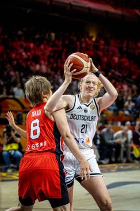 Basketball Berlin, September 5, 2026 FIBA Women’s Basketball World Cup Germany 2026 Preliminary Round Group Germany (GER) vs. Japan (JPN) Marie Gülich, Germany, No. 21 Gulich