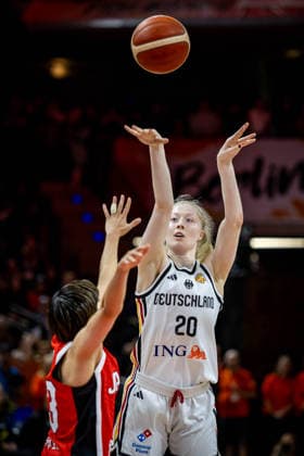 Basketball Berlin, September 5, 2026, FIBA Women’s Basketball World Cup Germany 2026, Preliminary Round, Group Germany (GER) vs. Japan (JPN), Frida Bühner, Germany, No. 20