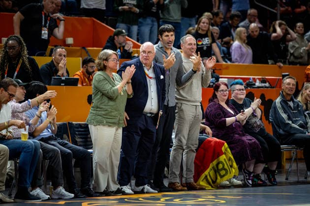 Basketball Berlin, September 5, 2026 FIBA Women’s Basketball World Cup Germany 2026 Preliminary Round Group Germany (GER) vs. Japan (JPN) Ingo Weiss, Alex Mumbru, Germany, National Team Coach