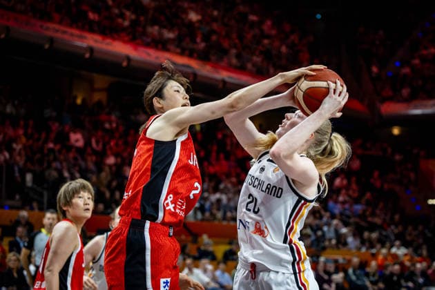 Basketball Berlin, September 5, 2026 FIBA Women’s Basketball World Cup Germany 2026 Preliminary Round Group Germany (GER) vs. Japan (JPN) Frida Bühner (Germany, No. 20) vs. Norika Konno (Japan, No. 02)