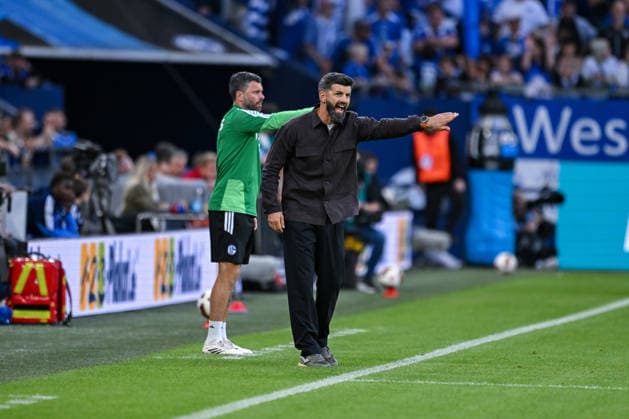 05.09.2026, Fussball, Saison 2026 2027, Bundesliga, FC Schalke 04 - FC Bayern München, Trainer Miron Muslic (FC Schalke 04) xRHR-FOTO YYx *** September 5, 2026, Soccer, 2026–2027 Season, Bundesliga, FC Schalke 04 vs. FC Bayern Munich, Coach Miron Muslic, FC Schalke 04 xRHR PHOTO YYx Copyright: KROEGER RHR-FOTOx RHR-FOTO YY