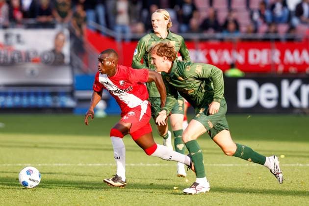 UTRECHT , 05-09-2026 , Stadium De Galgenwaard , season 2026 2027 , Dutch Eredivisie football . match between FC Utrecht and Go Ahead Eagles, Picture shows FC Utrecht player Yoann Cathline Utrecht - Go Ahead Eagles  x206508901x Copyright: