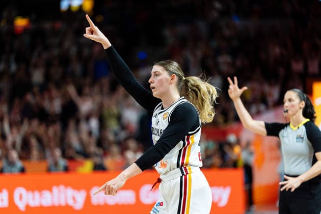 Luisa Geiselsoder, Germany, 15, celebrating, GER, Germany vs. Japan, Basketball, 2026 FIBA Women’s World Cup, Group Stage, Matchday 2, September 5, 2026, GER, Germany vs. Japan, Basketball, 2026 FIBA Women s World Cup, Group Stage, Matchday 2, September 5, 2026, Berlin Copyright: xEibner-Pressefoto MaxxVincenx EP_MVN