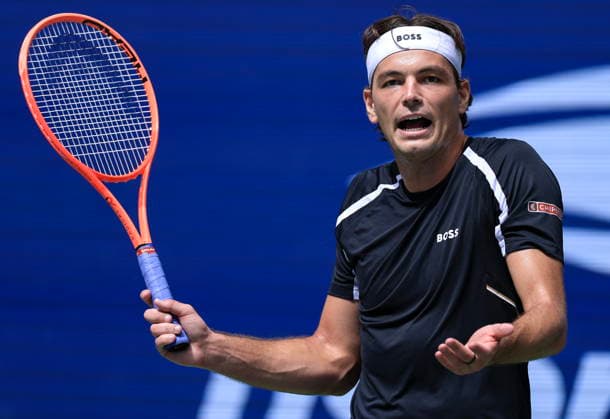 US Open tennis tournament - Day 7 Taylor Fritz of USA reacts during his match against Francisco Cerundolo of Argentina during the Men‚Äôs Singles round 3 of the US Open Tennis Championships at the USTA Billie Jean King National Tennis Center in Flushing Meadows, New York, USA, 05 September 2026. The 2026 US Open tournament runs from 23 August through 13 September. FLUSHING MEADOWS NEW YORK United States  Copyright: xCRISTOBALxHERRERA-ULASHKEVICHx