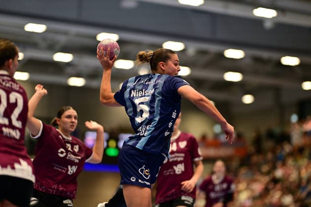 Handball I Women I 2026–2027 Season I Bundesliga I Matchday 2 I Buxtehuder SV vs. HC Leipzig I September 5, 2026 Maj Nielsen (5 goals), Buxtehuder Sportverein, Buxtehude, Halle Nord, Lower Saxony, Germany Copyright: xLobeca FelixxWeißbergx