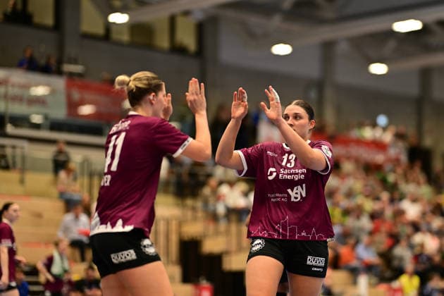 Handball I Women I 2026–2027 Season I Bundesliga I Matchday 2 I Buxtehuder SV vs. HC Leipzig I September 5, 2026 Wiebke Meyer 41, HC Leipzig Laura Sophie Klocke 13, HC Leipzig, Buxtehude, Halle Nord, New Lower Saxony, Germany Copyright: xLobeca FelixxWeißbergx