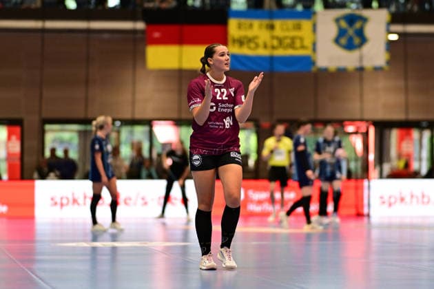 Handball I Women I 2026–2027 Season I Bundesliga I Matchday 2 I Buxtehuder SV vs. HC Leipzig I September 5, 2026 Single photo, cutout, single image, cutout, isolated subject, sports photo, close-up, cropped, cropped photo, photo, single photo: Lilly Glimm, 22, HC Leipzig, Buxtehude, Halle Nord, Neu, Lower Saxony, Germany Copyright: xLobeca FelixxWeißbergx