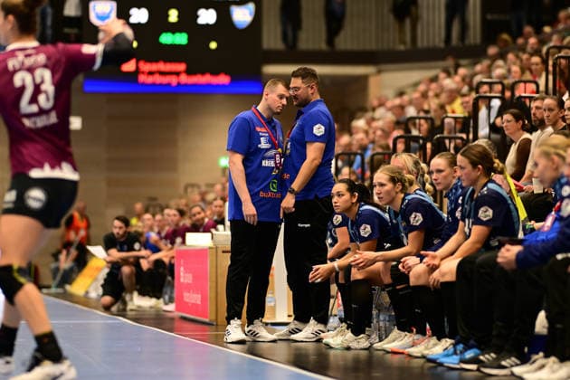 Handball I Women I 2026–2027 Season I Bundesliga I Matchday 2 I Buxtehuder SV vs. HC Leipzig I September 5, 2026 Jonas Schlender Buxtehuder Sportverein with Philipp Warnholz Buxtehuder Sportverein Buxtehude Halle Nord Neu NiedLower Saxony, Germany Copyright: xLobeca FelixxWeißbergx