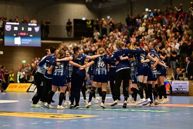 Handball I Women I 2026–2027 Season I Bundesliga I Matchday 2 I Buxtehuder SV vs. HC Leipzig I September 5, 2026 Jubilation, excitement, enthusiasm, euphoria, joy, happiness, cheerfulness among the Buxtehuder Sportverein women’s team after their victory over HC Leipzig Women’s Team at Buxtehude Halle Nord, Lower New Saxony, Germany Copyright: xLobeca FelixxWeißbergx
