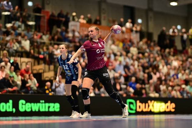 Handball I Women I 2026–2027 Season I Bundesliga I Matchday 2 I Buxtehuder SV vs. HC Leipzig I September 5, 2026 Jana Walther 4, HC Leipzig Buxtehude Halle Nord Neu Lower Saxony Germany Copyright: xLobeca FelixxWeißbergx