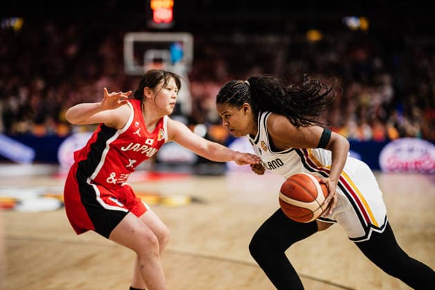 2026 FIBA Women’s Basketball World Cup: Germany vs. Japan, September 5, 2026; Nyara Sabally (Germany), No. 8, passes the ball; Basketball, FIBA Women’s Basketball World Cup 2026, Group Stage, Group A, Matchday 2: Germany vs. Japan on September 5, 2026, at the Max Schmeling Halle, Berlin Copyright: xBEAUTIFULxSPORTS Tonhäuserx