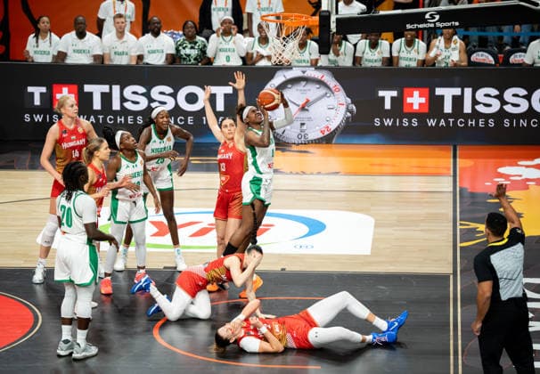 Nigeria v Hungary: Group B - FIBA Women s Basketball World Cup Germany 2026 Elizabeth Balogun plays during the FIBA Women s Basketball World Cup 2026 match between Nigeria and Hungary in Berlin, Germany, on September 5, 2026. Berlin Germany  Copyright: xMarcinxGolbax originalFilename:golba-nigeriav260905_npNb7.jpg