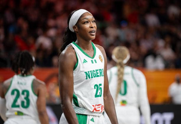 Nigeria v Hungary: Group B - FIBA Women s Basketball World Cup Germany 2026 Victoria Macaulay plays during the FIBA Women s Basketball World Cup 2026 match between Nigeria and Hungary in Berlin, Germany, on September 5, 2026. Berlin Germany  Copyright: xMarcinxGolbax originalFilename:golba-nigeriav260905_npuAn.jpg