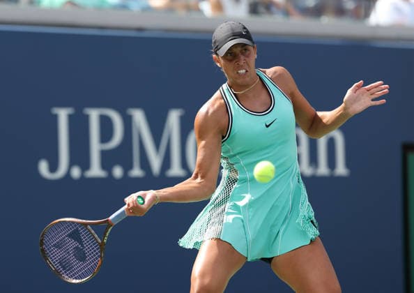 September 5, 2026, New York City, New York, USA: MADISON KEYS of USA during the match against Q. Zheng of China in the third round of Grand Slam tournament US Open. New York, USA. Tennis: US Open - Madison Keys  - ZUMAc278 20260905_zsp_c278_029 Copyright: xMarcinxCholewinskix