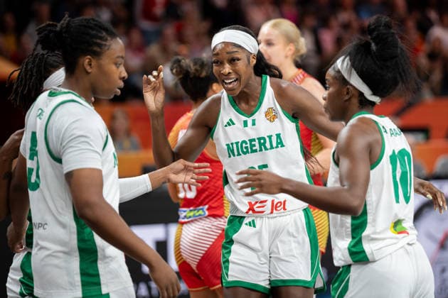 Nigeria v Hungary: Group B - FIBA Women s Basketball World Cup Germany 2026 Victoria Macaulay plays during the FIBA Women s Basketball World Cup 2026 match between Nigeria and Hungary in Berlin, Germany, on September 5, 2026. Berlin Germany  Copyright: xMarcinxGolbax originalFilename:golba-nigeriav260905_npyGb.jpg