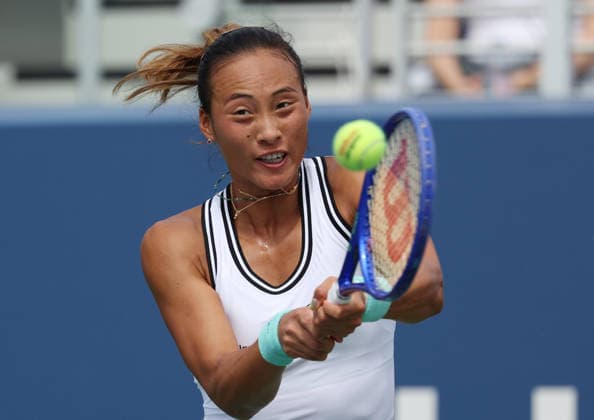 September 5, 2026, New York City, New York, USA: QINWEN ZHENG of China during the match against M. Keys of USA in the third round of Grand Slam tournament US Open. New York, USA. Tennis: US Open - Qinwen Zheng  - ZUMAc278 20260905_zsp_c278_038 Copyright: xMarcinxCholewinskix