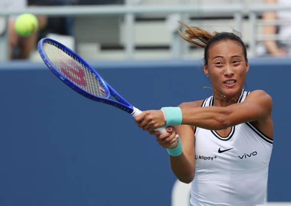 September 5, 2026, New York City, New York, USA: QINWEN ZHENG of China during the match against M. Keys of USA in the third round of Grand Slam tournament US Open. New York, USA. Tennis: US Open - Qinwen Zheng  - ZUMAc278 20260905_zsp_c278_040 Copyright: xMarcinxCholewinskix