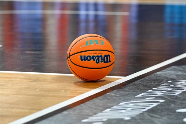 Basketball, stock photo, ball on the court: RASTA Vechta vs. Bakken Bears, exhibition game, 2026–2027 season, September 5, 2026, RASTA Vechta vs. Bakken Bears, exhibition game, 2026–2027 season, September 5, 2026, Vechta Copyright: xEibner-Pressefoto RobertxGertzenx EP_RGN
