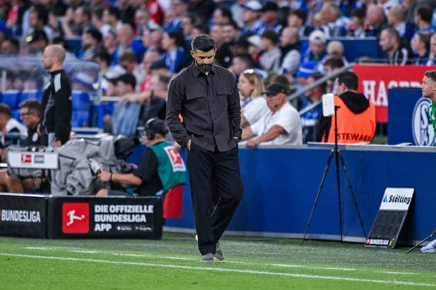 05.09.2026, Fussball, Saison 2026 2027, Bundesliga, FC Schalke 04 - FC Bayern München, Trainer Miron Muslic (FC Schalke 04) xRHR-FOTO YYx *** September 5, 2026, Soccer, 2026–2027 Season, Bundesliga, FC Schalke 04 vs. FC Bayern Munich, Coach Miron Muslic, FC Schalke 04 xRHR PHOTO YYx Copyright: KROEGER RHR-FOTOx RHR-FOTO YY