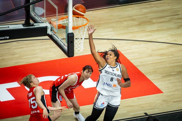 Basketball Berlin, September 5, 2026 – FIBA Women’s Basketball World Cup Germany 2026 – Preliminary Round, Group Germany (GER) vs. Japan (JPN) – Nyara Sabally, Germany, No. 08
