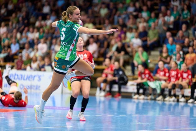 Ann Kynast s jump shot, Frisch Auf Göppingen, 05 FRISCH AUF Göppingen vs. BSV Sachsen Zwickau, Handball, ALSCO Women s Handball Bundesliga, Matchday 2, 2026–2027 season, September 5, 2026, FRISCH AUF Goeppingen vs. BSV Sachsen Zwickau, Handball, ALSCO Women’s Handball Bundesliga, Matchday 2, 2026–2027 season, September 5, 2026, Goeppingen Copyright: xEibner-Pressefoto GeraldxOelze-dexStoppanyx EP_ODS