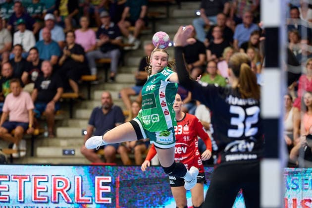 Lea Watzl s jump shot, Frisch Auf Goeppingen, 07 FRISCH AUF Goeppingen vs. BSV Sachsen Zwickau, Handball, ALSCO Women s Handball Bundesliga, Matchday 2, 2026–2027 season, September 5, 2026, FRISCH AUF Goeppingen vs. BSV Sachsen Zwickau, Handball, ALSCO Women’s Handball Bundesliga, Matchday 2, 2026–2027 season, September 5, 2026, Goeppingen Copyright: xEibner-Pressefoto GeraldxOelze-dexStoppanyx EP_ODS