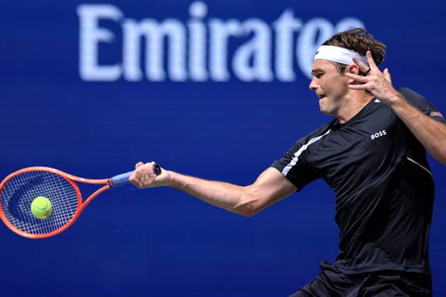 US Open tennis tournament - Day 7 Taylor Fritz of USA in action against Francisco Cerundolo of Argentina during the Men™s Singles round 3 of the US Open Tennis Championships at the USTA Billie Jean King National Tennis Center in Flushing Meadows, New York, USA, 05 September 2026. The 2026 US Open tournament runs from 23 August through 13 September. FLUSHING MEADOWS NEW YORK United States  Copyright: xCRISTOBALxHERRERA-ULASHKEVICHx
