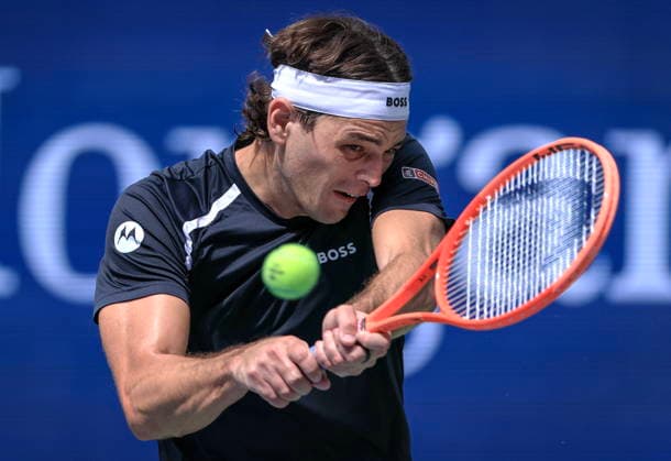 US Open tennis tournament - Day 7 Taylor Fritz of USA in action against Francisco Cerundolo of Argentina during the Men‚Äôs Singles round 3 of the US Open Tennis Championships at the USTA Billie Jean King National Tennis Center in Flushing Meadows, New York, USA, 05 September 2026. The 2026 US Open tournament runs from 23 August through 13 September. FLUSHING MEADOWS NEW YORK United States  Copyright: xCRISTOBALxHERRERA-ULASHKEVICHx