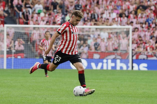 ESP LaLiga EA Sports Athletic Bilbao vs. Atlético Madrid: Robert Navarro of Athletic during the LaLiga EA Sports match between Athletic Bilbao and Atlético Madrid, played at San Mamés Stadium in Bilbao on September 5, 2026, in Spain. Spanish Soccer Copyright: xAgenciaxLOFx