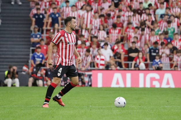 ESP LaLiga EA Sports Athletic Bilbao vs. Atlético Madrid: Aitor Paredes of Athletic during the LaLiga EA Sports match between Athletic Bilbao and Atlético Madrid, played at San Mamés Stadium in Bilbao on September 5, 2026, in Spain. Spanish Soccer Copyright: xAgenciaxLOFx