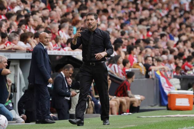 ESP LaLiga EA Sports Athletic Bilbao vs. Atlético Madrid Diego Simeone, coach of Atlético Madrid, during the LaLiga EA Sports match between Athletic Bilbao and Atlético Madrid played at San Mamés Stadium in Bilbao on September 5, 2026, in Spain. Spanish Soccer Copyright: xAgenciaxLOFx