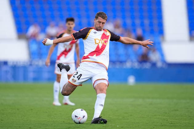 September 5, 2026, Leganes, Madrid, Spain: Florian Lejeune of Rayo Vallecano shoots during the Spanish League, LaLiga EA Sports, football match played between Rayo Vallecano and Real Racing Club at Butarque stadium on September 05, 2026, in Leganes, Madrid, Spain. Rayo Vallecano V Real Racing Club - LaLiga EA Sports  - ZUMAa181 20260905_zaa_a181_134 Copyright: xDennisxAgyemanx