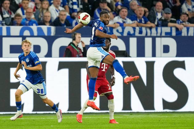 Moussa Sylla (FC Schalke 04) in Aktion, am Ball, Einzelaktion waehrend des Spiels der 1. Bundesliga zwischen FC Schalke 04 und FC Bayern Muenchen, Veltins-Arena am 05. September 2026 in Gelsenkirchen, Deutschland. (Foto von Alex Gottschalk DeFodi Images) +++ Moussa Sylla (FC Schalke 04) controls the ball during the Bundesliga match between FC Schalke 04 and FC Bayern Muenchen at Veltins-Arena on September 5, 2026 in Gelsenkirchen, Germany. (Photo by Alex Gottschalk DeFodi Images) DFB DFL REGULATIONS PROHIBIT ANY USE OF PHOTOGRAPHS AS IMAGE SEQUENCES AND OR QUASI-VIDEO. (Photo by Alex Gottschalk DeFodi Images) - *** Moussa Sylla of FC Schalke 04 in action, on the ball, making a solo run during the Bundesliga match between FC Schalke 04 and FC Bayern Munich, Veltins Arena on September 5, 2026, in Gelsenkirchen, Germany. Photo by Alex Gottschalk, DeFodi Images. Moussa Sylla of FC Schalke 04 controls the ball during the Bundesliga match between FC Schalke 04 and FC Bayern Munich at Veltins Arena on September 5, 2026 in Gelsenkirchen, Germany. Photo by Alex Gottschalk, DeFodi Images. DFB and DFL regulations prohibit any use of photographs as image sequences and or quasi-video. Photo by Alex Gottschalk, DeFodi Images.