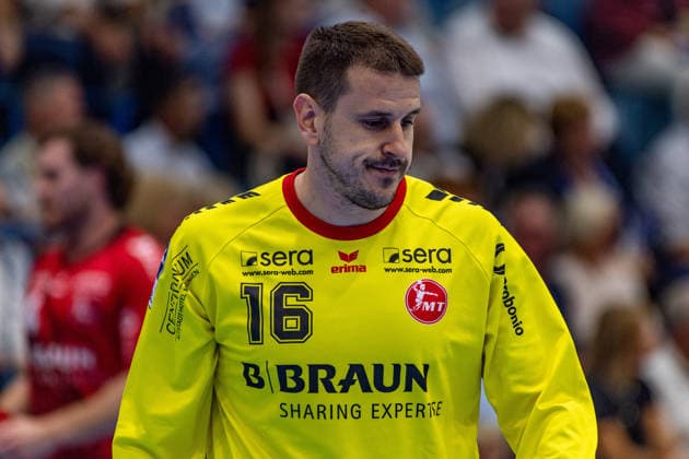 Opel Handball Bundesliga, VfL Gummersbach vs. MT Melsungen, September 5, 2026 Nebojsa Simic MT Melsungen 16, Opel Handball Bundesliga, VfL Gummersbach vs. MT Melsungen, September 5, 2026 Copyright: xBEAUTIFULxSPORTS Erlhofx
