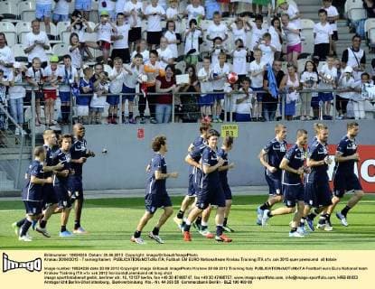 Football, EURO 2012, Training Italy