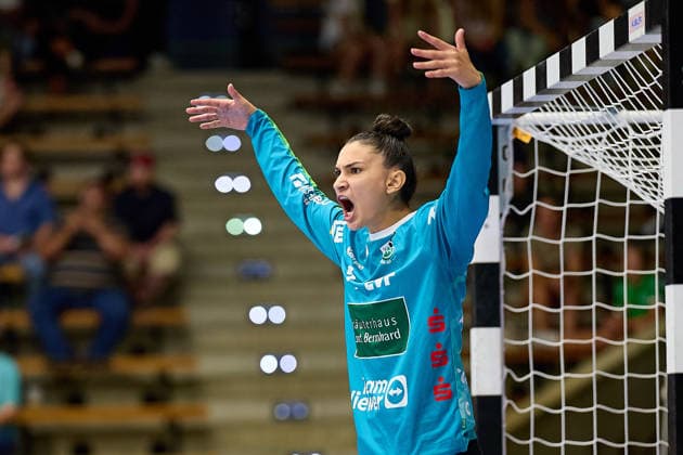 Close-up, portrait of Mikaela Possatti, Frisch Auf Goeppingen, 01 emotional FRISCH AUF Goeppingen vs. BSV Sachsen Zwickau, handball, ALSCO Women s Handball Bundesliga, Matchday 2, 2026–2027 season, September 5, 2026, FRISCH AUF Goeppingen vs. BSV Sachsen Zwickau, Handball, ALSCO Women’s Handball Bundesliga, Matchday 2, 2026–2027 season, September 5, 2026, Goeppingen Copyright: xEibner-Pressefoto GeraldxOelze-dexStoppanyx EP_ODS
