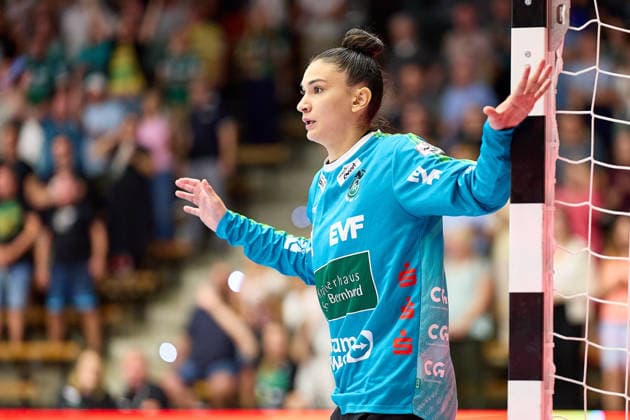 Close-up, Portrait, Portrait of Mikaela Possatti, Frisch Auf Goeppingen, Matchday 1: Frisch Auf Goeppingen vs. BSV Sachsen Zwickau, Handball, ALSCO Women s Handball Bundesliga, Matchday 2, 2026–2027 Season, September 5, 2026, FRISCH AUF Goeppingen vs. BSV Sachsen Zwickau, Handball, ALSCO Women’s Handball Bundesliga, Matchday 2, 2026–2027 Season, September 5, 2026, Goeppingen Copyright: xEibner-Pressefoto GeraldxOelze-dexStoppanyx EP_ODS