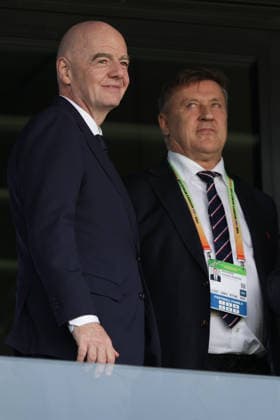 FIFA President Gianni Infantino At FIFA U-20 Women s World In Poland FIFA President Gianni Infantino and Polish Football Association President Cezary Kulesza are pictured ahead of the opening match between Poland and Argentina at the FIFA U-20 Women s World Cup at Arena Katowice in Katowice, Poland, on September 5, 2026. Katowice Poland  Copyright: xJPixx originalFilename:jpix-fifapres260905_npWYl.jpg
