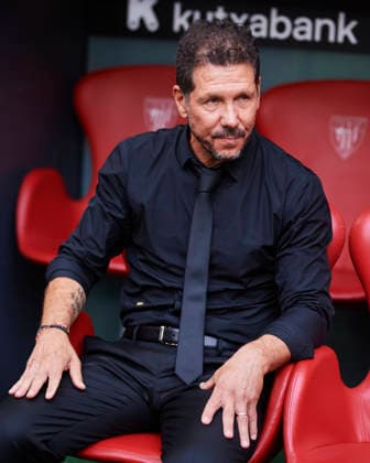 Athletic Club v Atletico de Madrid - LaLiga EA Sports 2026 27 Diego Pablo Simeone, head coach of Atletico de Madrid, looks on during the LaLiga EA Sports match between Athletic Club and Atletico de Madrid at Estadio San Mames in Bilbao, Spain, on September 5, 2026. Bilbao Spain  Copyright: xCesarxOrtizxGonzalezx originalFilename:ortizgonzalez-athletic260905_npLYi.jpg