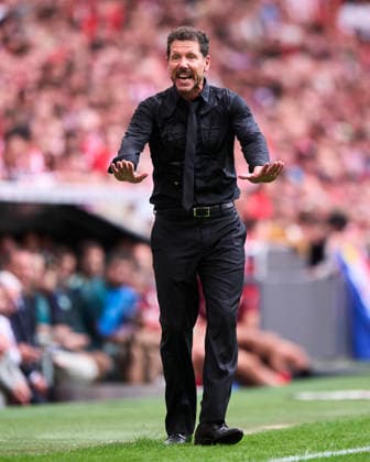 Athletic Club v Atletico de Madrid - LaLiga EA Sports 2026 27 Atletico de Madrid head coach Diego Pablo Simeone reacts during the LaLiga EA Sports match between Athletic Club and Atletico de Madrid at Estadio San Mames in Bilbao, Spain, on September 5, 2026. Bilbao Spain  Copyright: xCesarxOrtizxGonzalezx originalFilename:ortizgonzalez-athletic260905_npMnx.jpg
