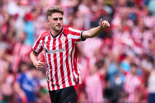Athletic Club v Atletico de Madrid - LaLiga EA Sports 2026 27 Robert Navarro of Athletic Club celebrates after scoring his team s second goal during the LaLiga EA Sports match between Athletic Club and Atletico de Madrid at Estadio San Mames in Bilbao, Spain, on September 5, 2026. Bilbao Spain  Copyright: xCesarxOrtizxGonzalezx originalFilename:ortizgonzalez-athletic260905_npyGj.jpg