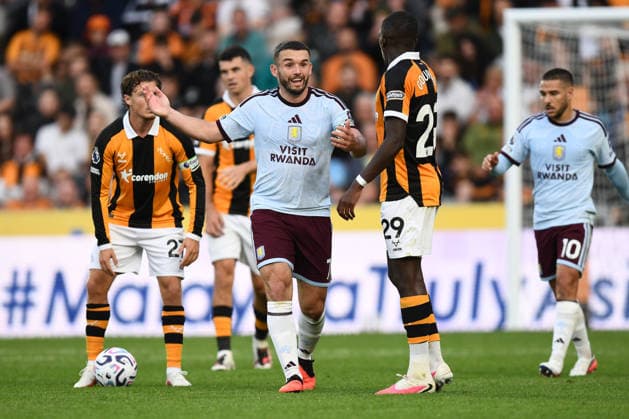 Hull City v Aston Villa, Premier League Aston Villa midfielder John McGinn (7) remonstrates during the Premier League match between Hull City and Aston Villa at the MKM Stadium, Kingston upon Hull, UK on 5 September 2026. Kingston upon Hull MKM Stadium East Riding of Yorkshire UK Editorial use only DataCo restrictions apply See www.football-dataco.com , Copyright: xIanxLyallx PSI-24835-0088