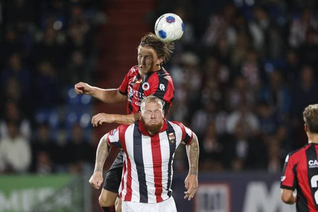 TILBURG - (lr) Casper Widell of Excelsior Rotterdam, Thomas Verheydt of Willem II during the Dutch Eredivisie match between Willem II and Excelsior at the Koning Willem II Stadion on 5 September 2026 in Tilburg, the Netherlands. BART STOUTJESDIJK ANP Eredivisie 2026 27 xVIxANPxSportx xxANPxIVx 567287765 originalFilename: 567287765.jpg